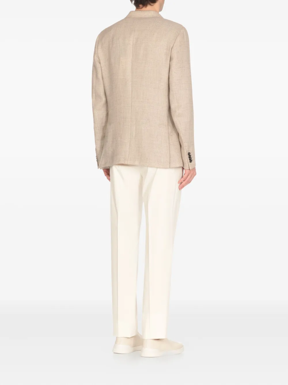Zegna checked blazer Beige
