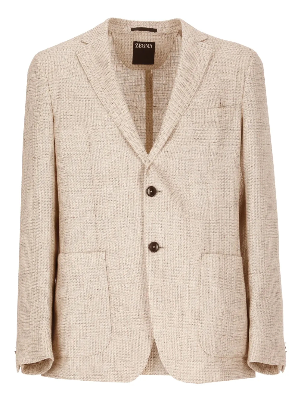 Zegna checked blazer Beige