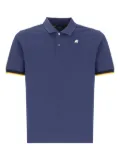 K-Way two-button cotton polo shirt - Blue