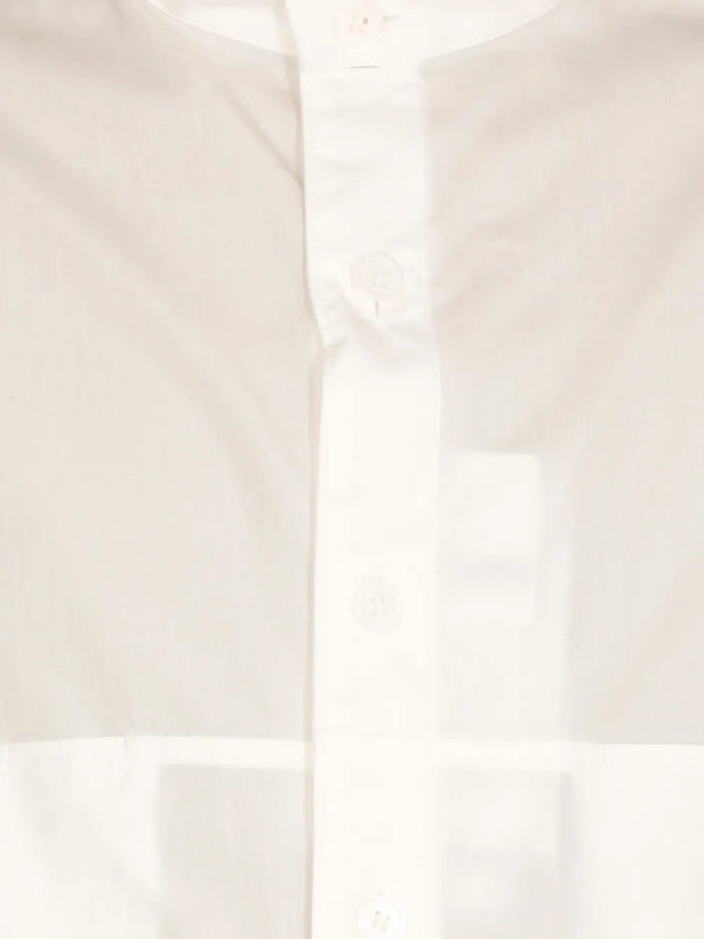 Yohji Yamamoto Overhemd met ronde hals Wit