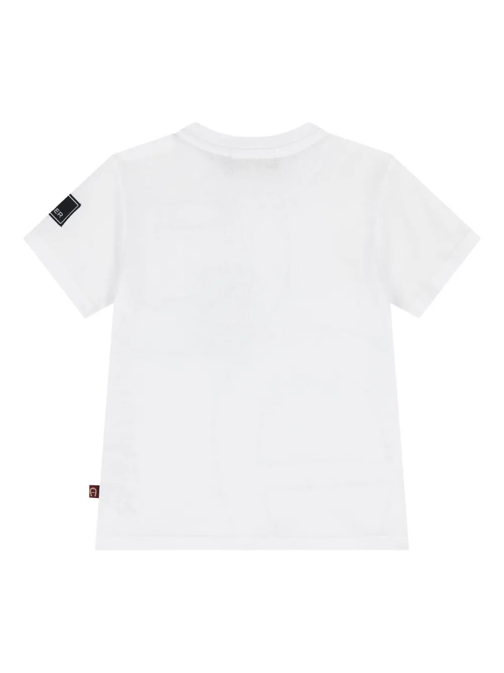 Aigner Kids logo-print T-shirt Wit