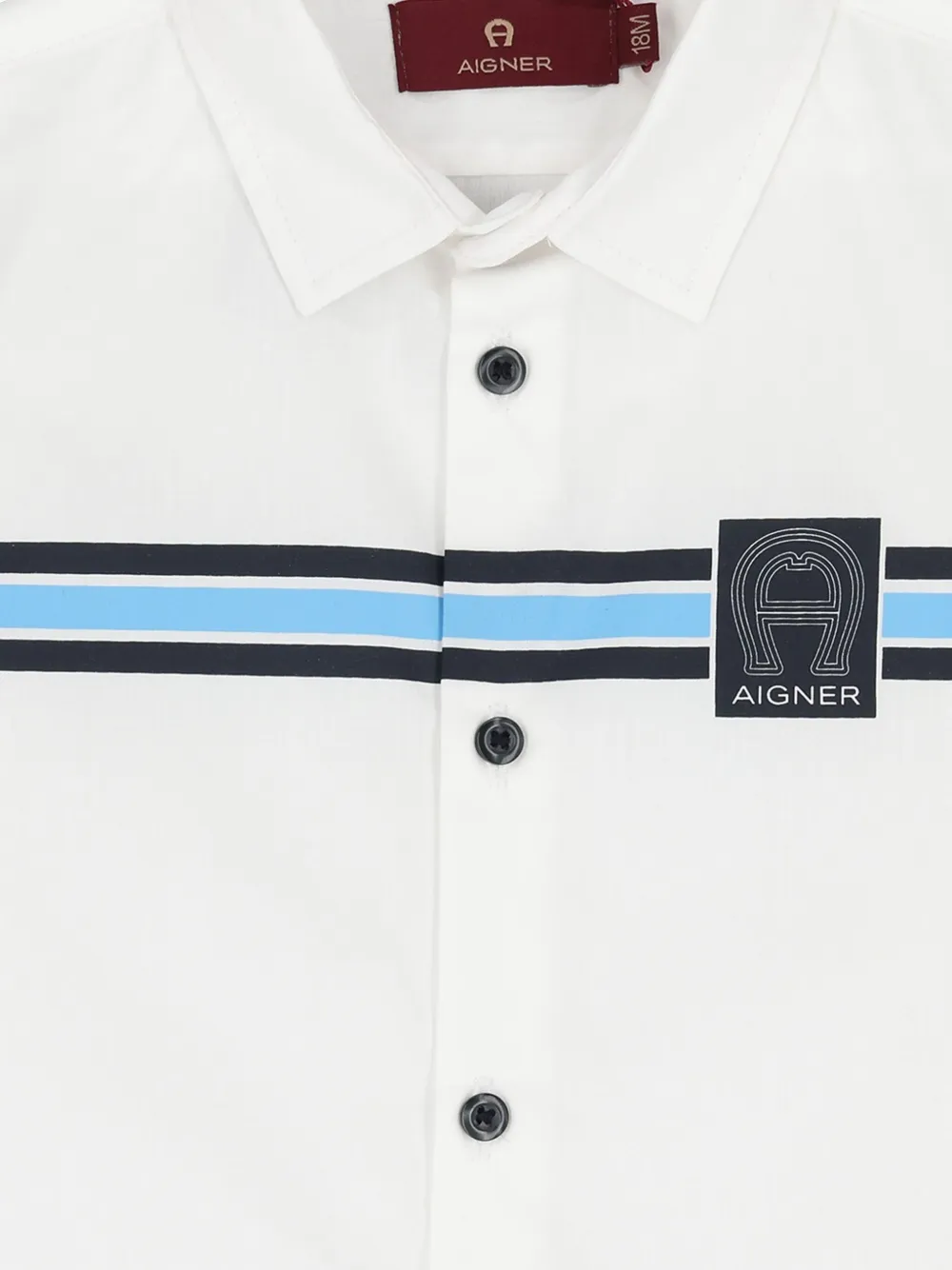 Aigner Kids Shirt met logostreep Wit