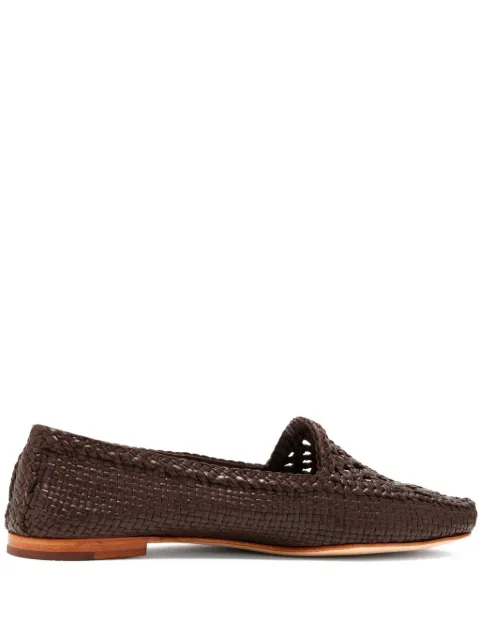 DRAGON DIFFUSION woven leather loafers