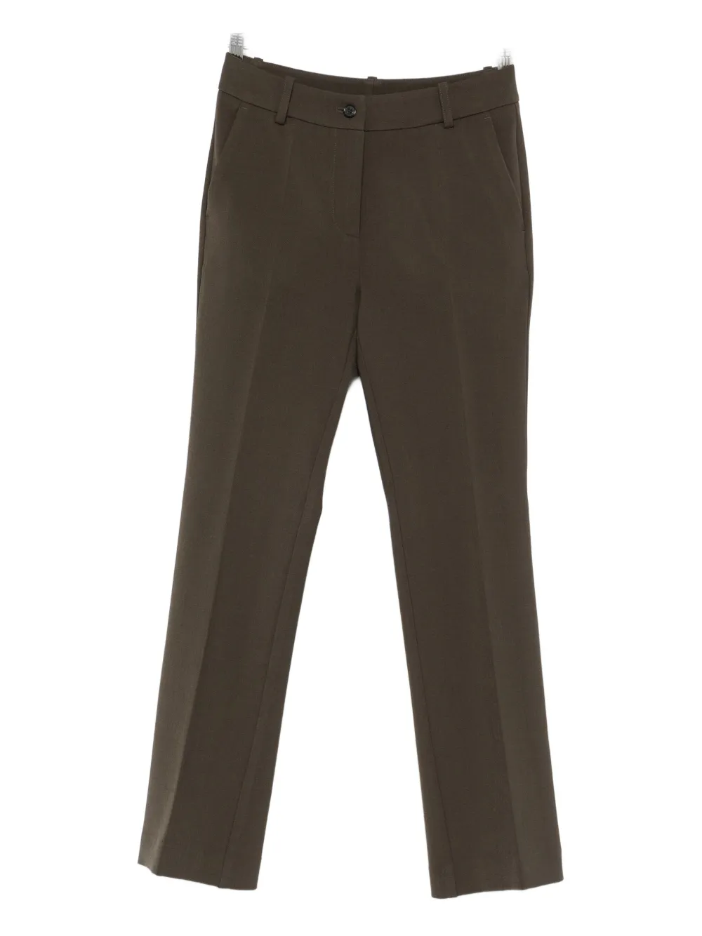 Rosso 35 Pressed-crease Trousers In Brown
