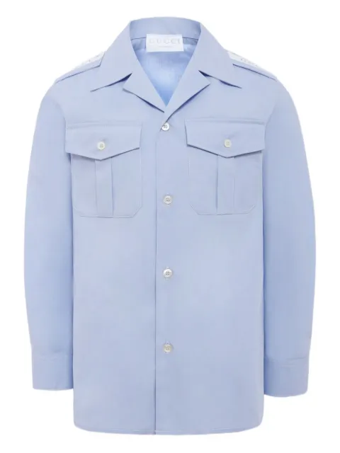 Gucci Kids camisa de manga larga