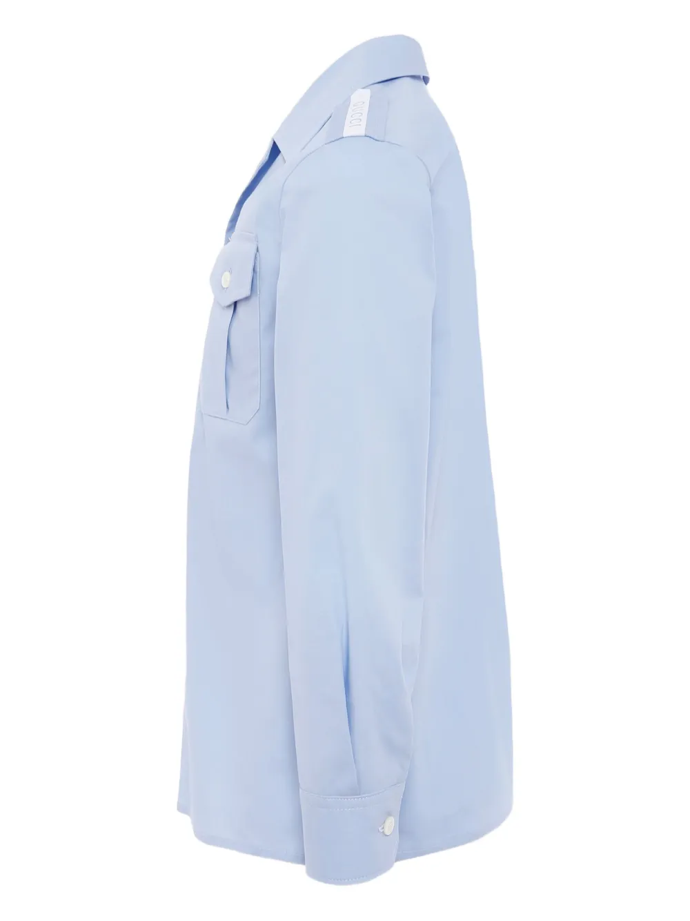 Gucci Kids long sleeve shirt Blauw