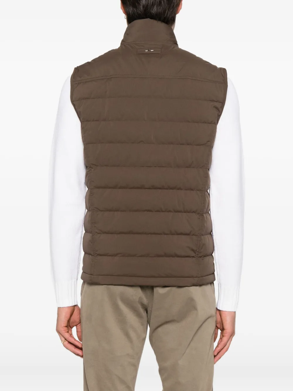 Paul & Shark Bodywarmer met rits Bruin