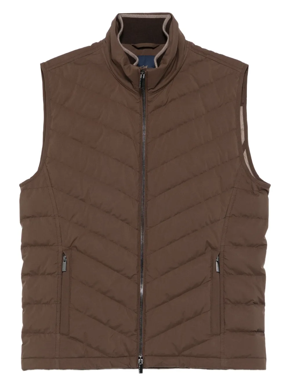 Paul & Shark Bodywarmer met rits Bruin