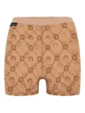 Marine Serre mesh mini shorts - Neutrals