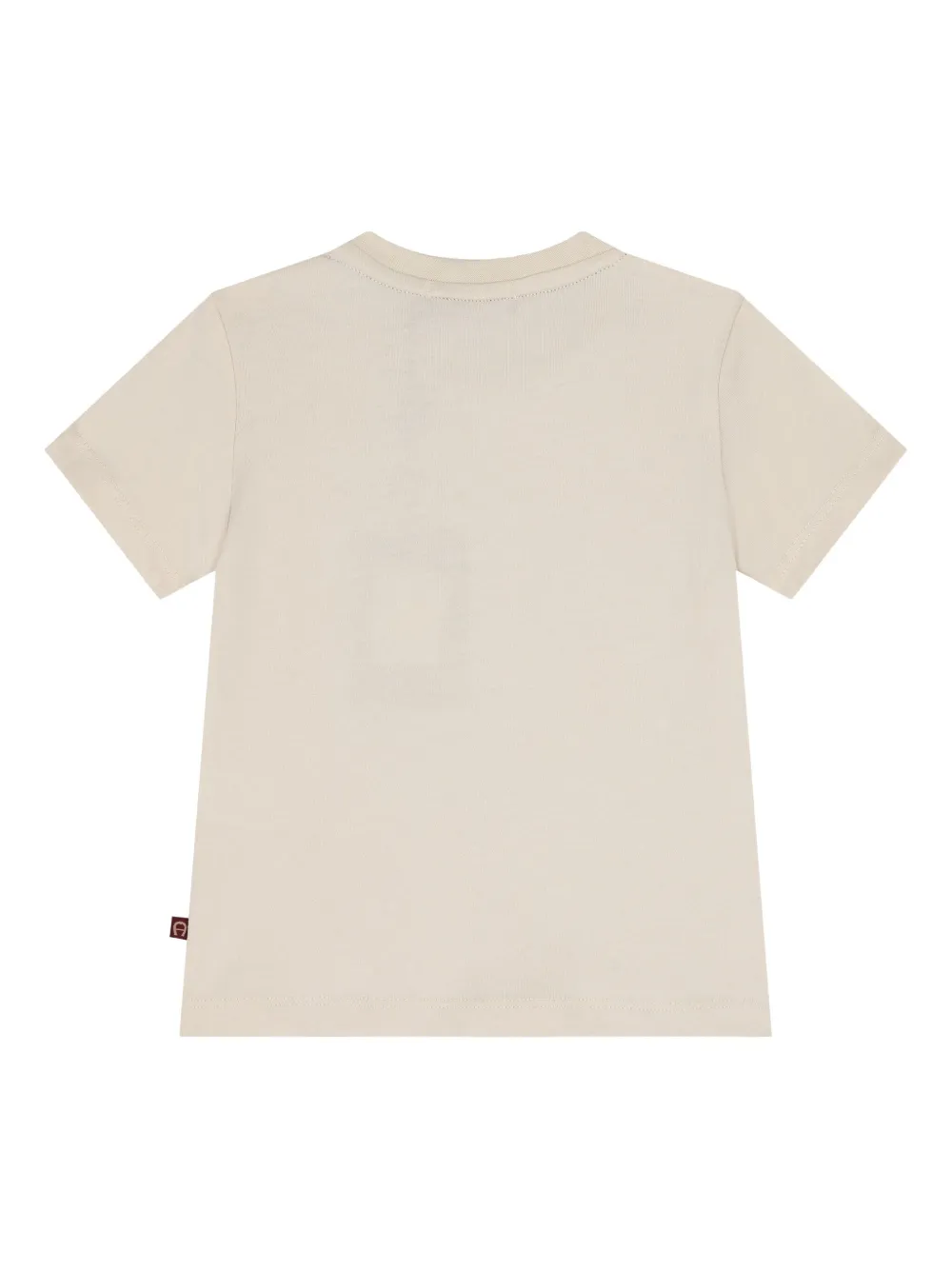 Aigner Kids T-shirt met logoprint Beige
