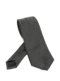 Giorgio Armani striped tie - Black