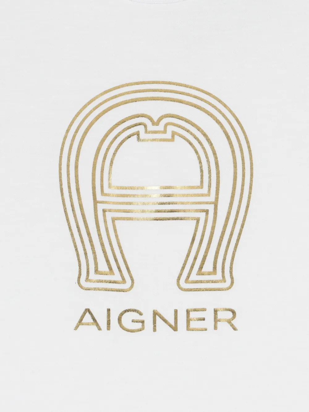 Aigner Kids Katoenen T-shirt Wit