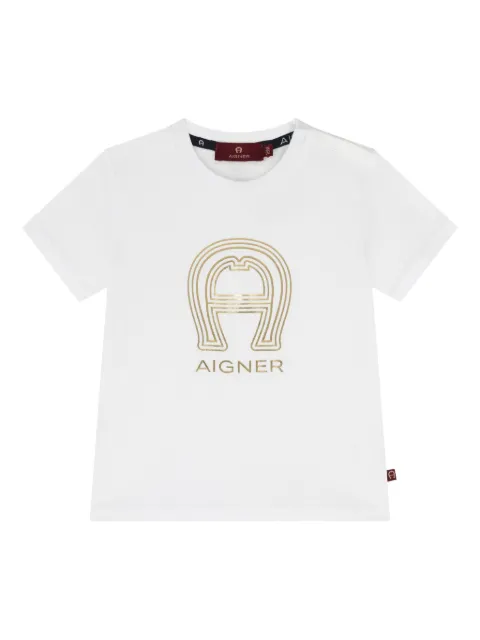 Aigner Kids playera con logo