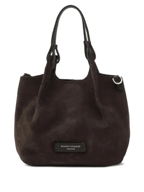 GIANNI CHIARINI knotted suede shoulder bag