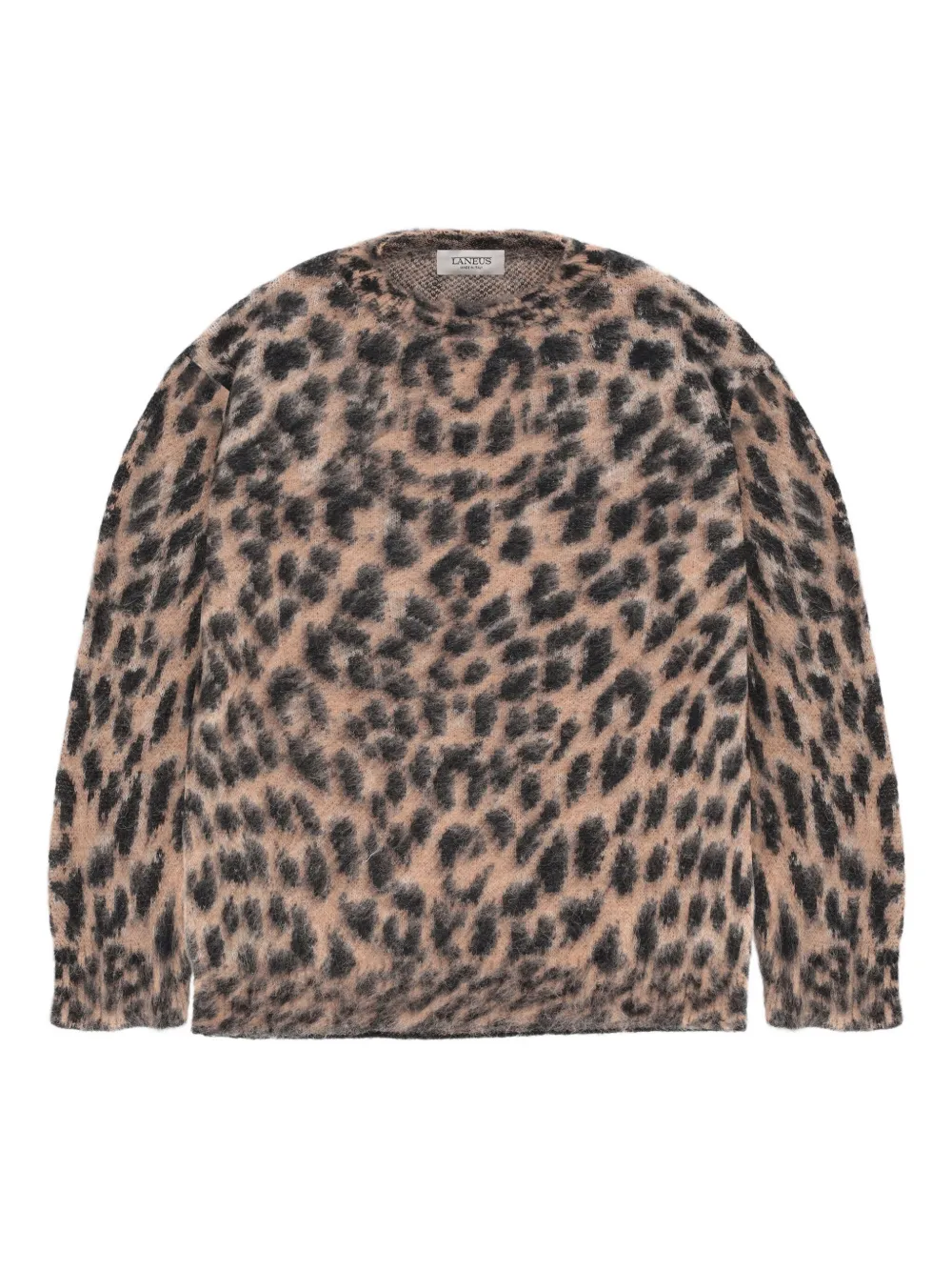 Laneus leopard-pattern knitted dress | Neutrals | Image 1