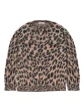 Laneus leopard-pattern knitted dress - Neutrals