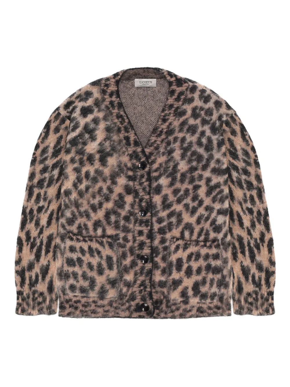 Laneus cárdigan tejido con motivo de leopardo | neutro | Image 1