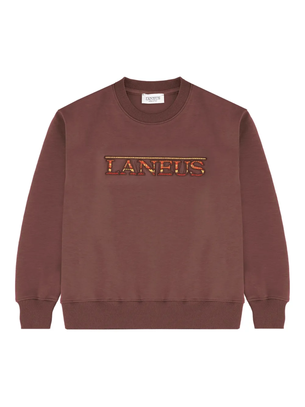 Laneus logo-patch sweatshirt | Brown | Image 1
