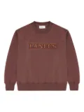 Laneus logo-patch sweatshirt - Brown