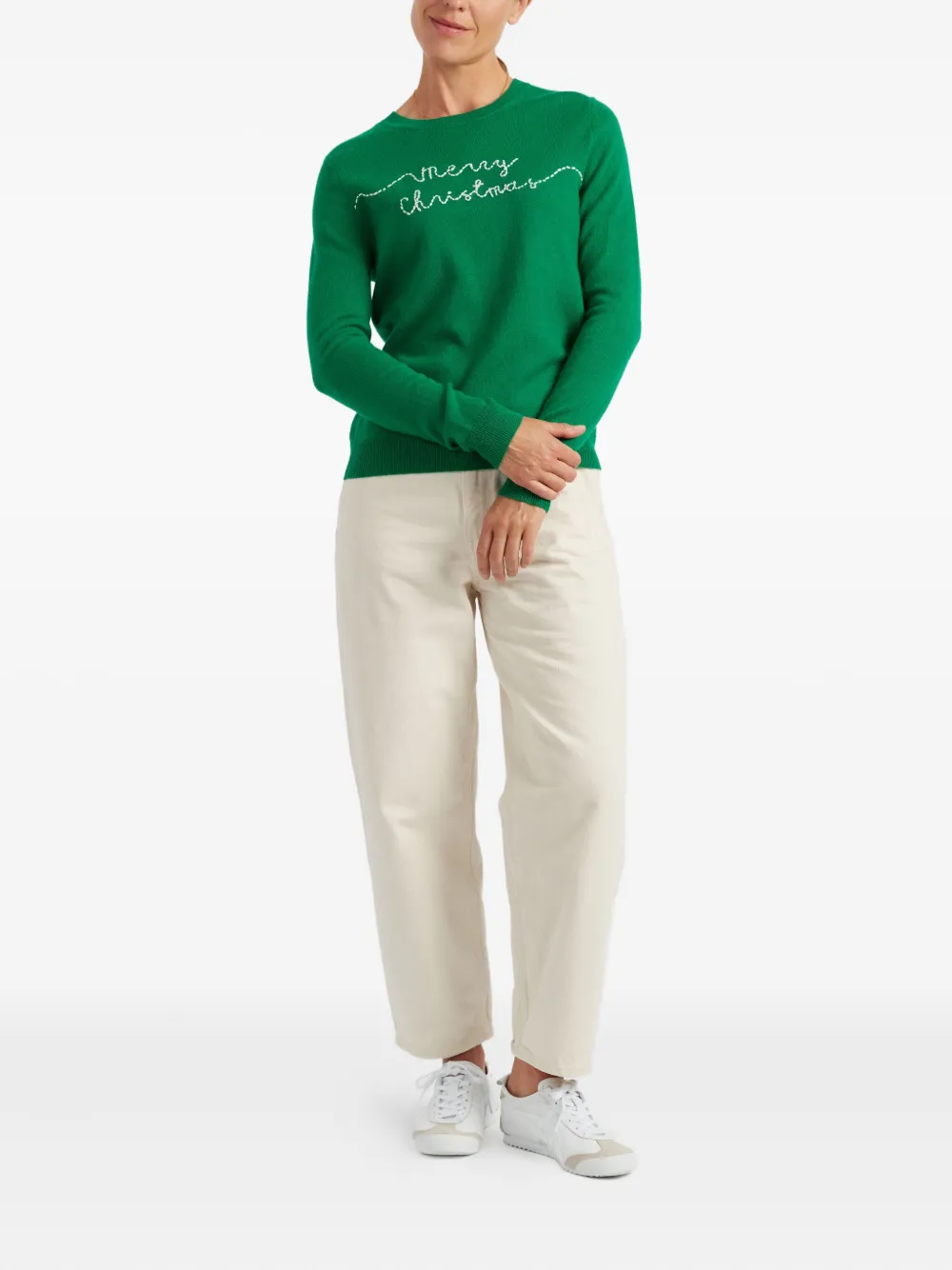 Chinti & Parker Merry Christmas sweater | Knitted Sweaters | Image 2