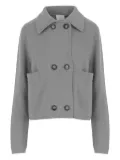 Allude double-breasted cardigan - Grey