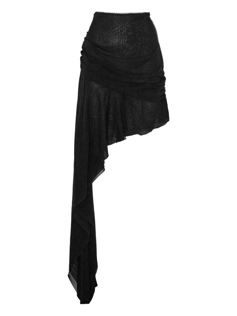 asymmetrical mini skirt