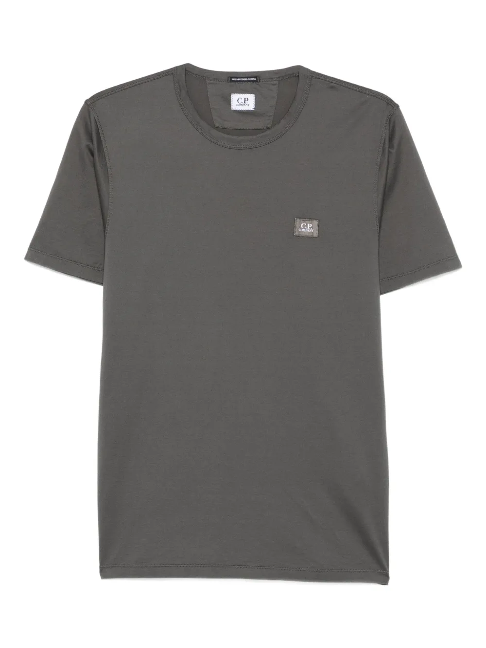 C.P. Company Katoenen T-shirt met logopatch Groen
