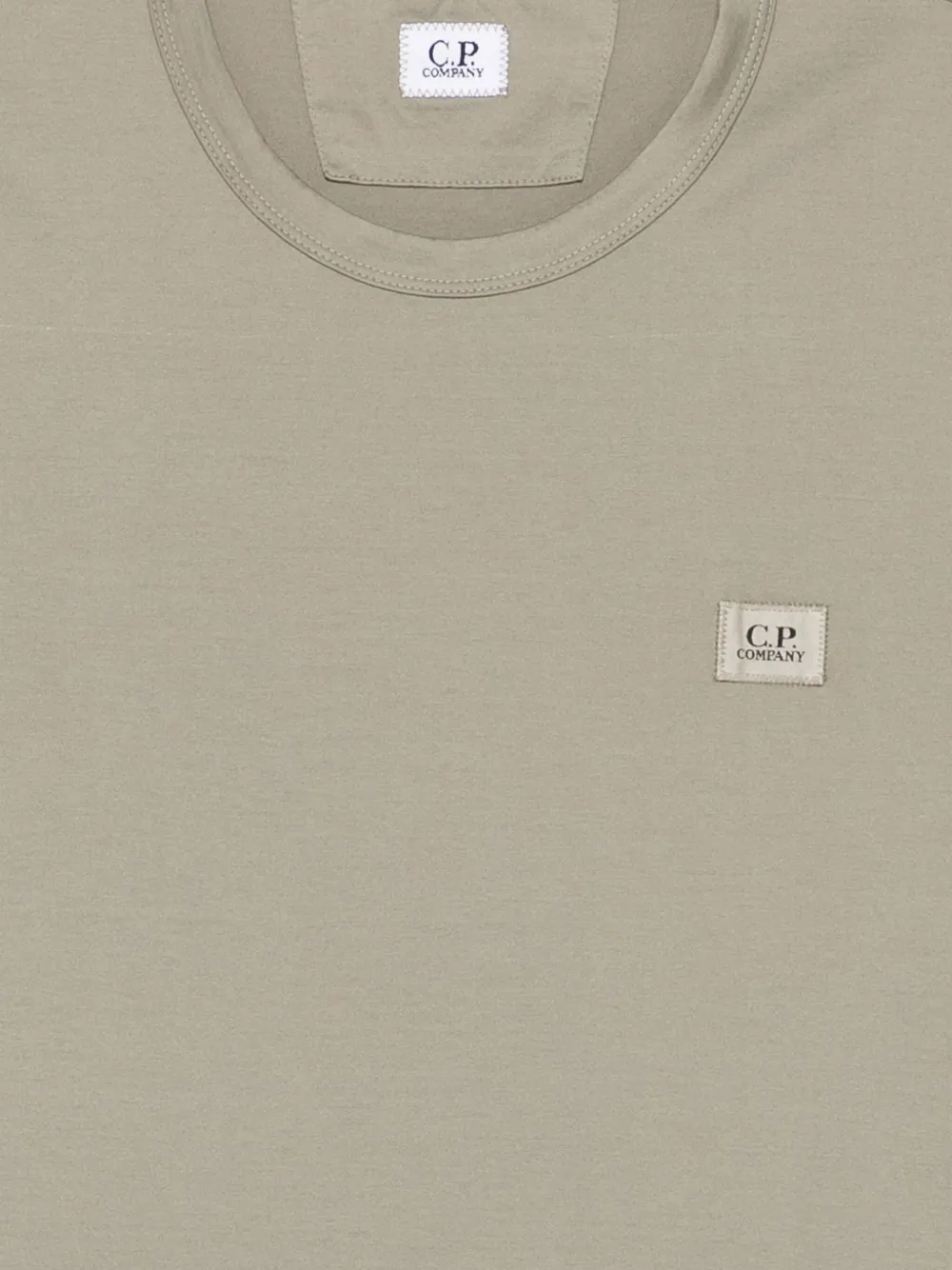 C.P. Company Katoenen T-shirt met logopatch Groen
