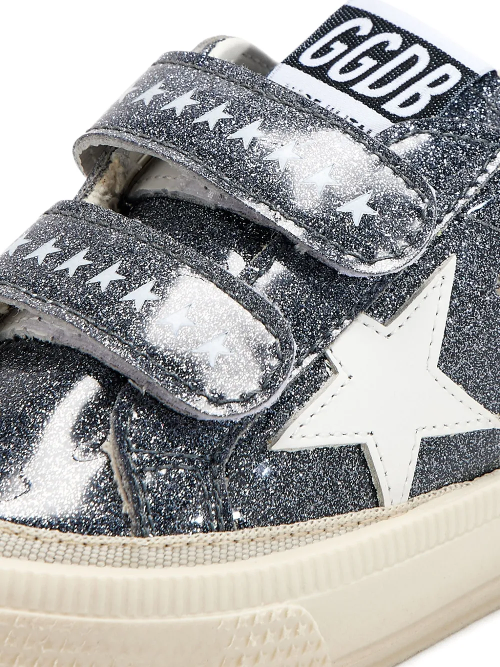 Golden Goose Kids May School glitter sneakers Grey