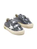 Golden Goose Kids May School glitter sneakers - Grey