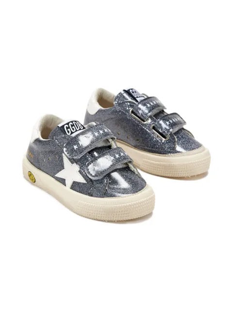 Golden Goose Kids May School glitter sneakers 