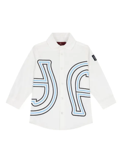 Aigner Kids logo-print long-sleeve shirt