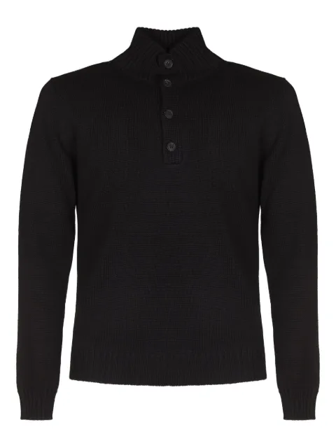 ALPHA STUDIO button collar sweater