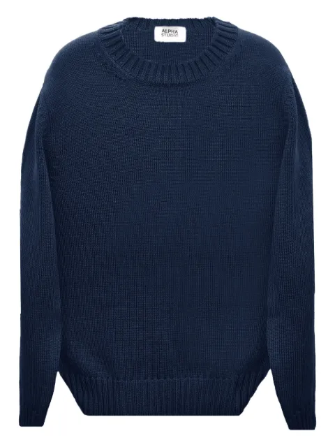 ALPHA STUDIO round-neck sweater
