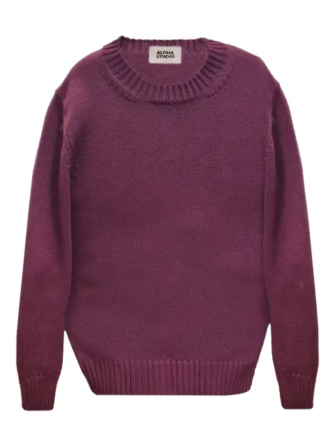 ALPHA STUDIO Maglione girocollo in lana