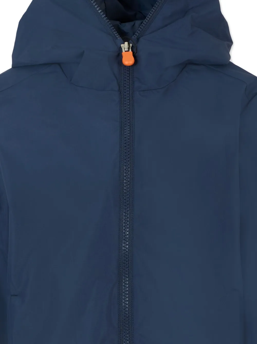 Save The Duck Kids hooded zip-up padded jacket Blauw