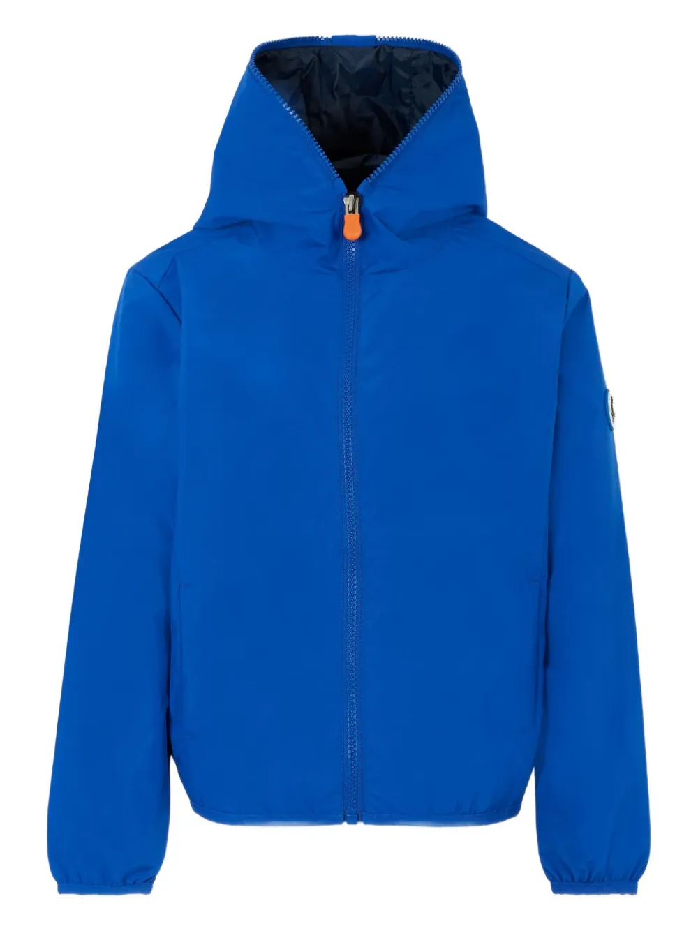 Save The Duck Kids' Hooded Zip-up Padded Jacket In Blue