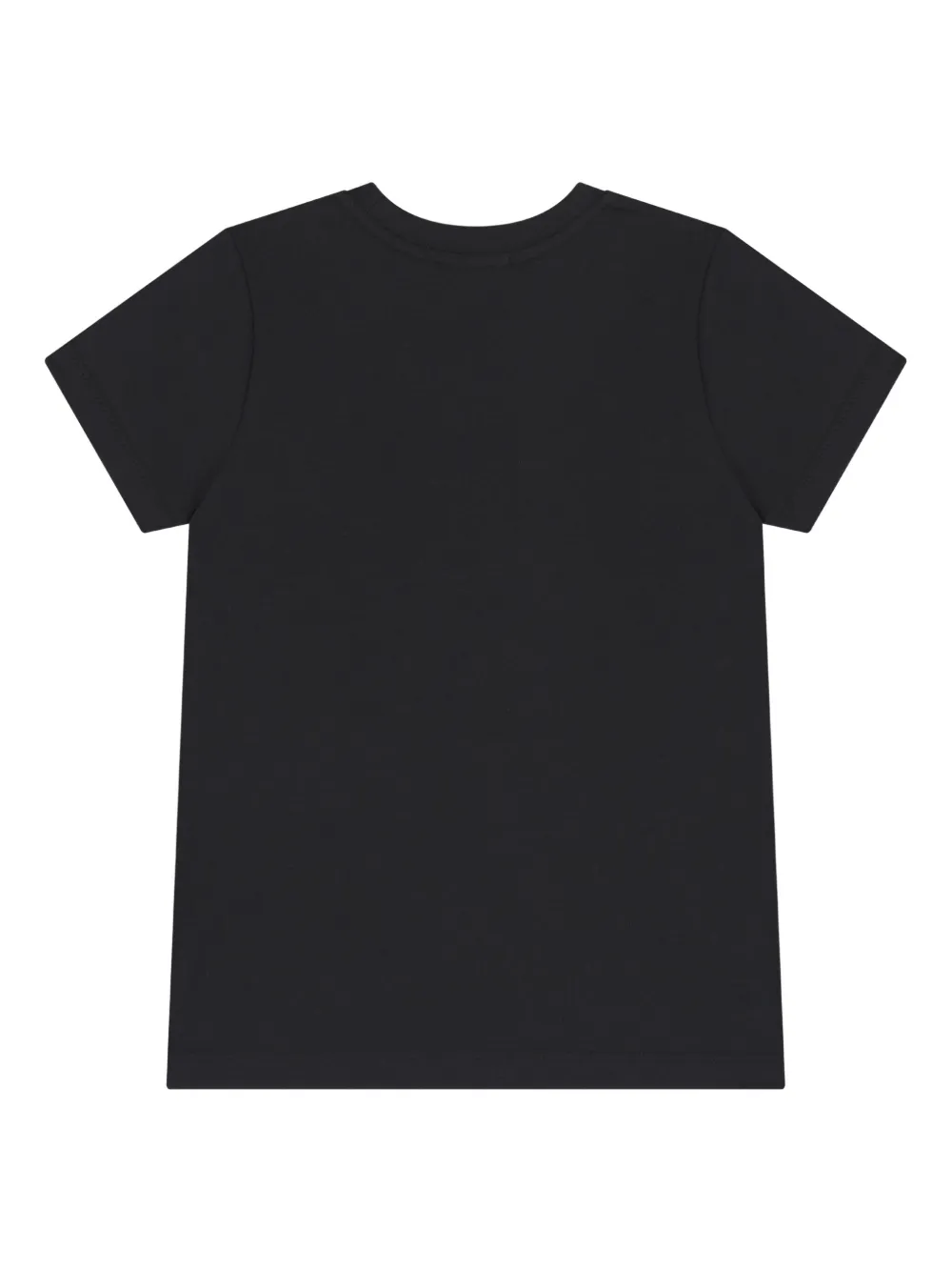 Aigner Kids T-shirt met diagonaal logo Zwart
