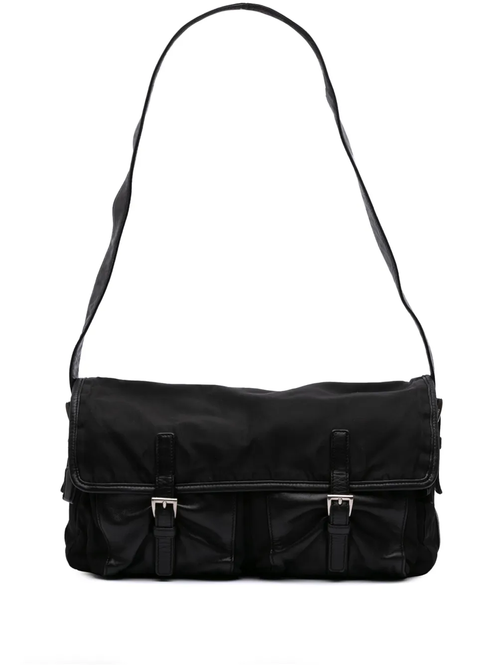 2000-2013 Tessuto and Nappa Double Buckle Messenger Bag shoulder bag