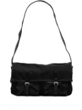 Prada Pre-Owned 2000-2013 Tessuto and Nappa Double Buckle Messenger Bag shoulder bag - Black