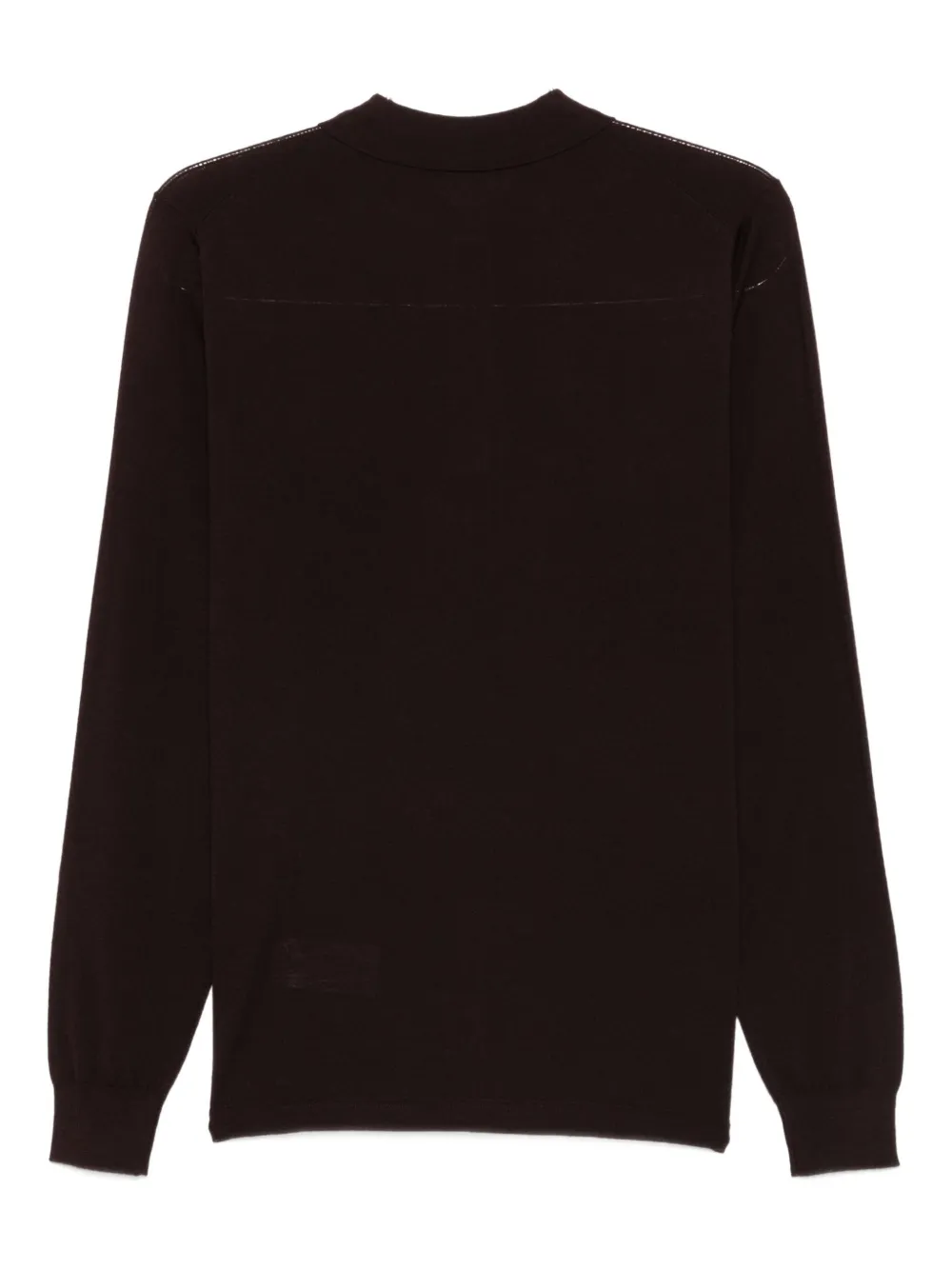 ASPESI long-sleeve wool polo shirt - Bruin