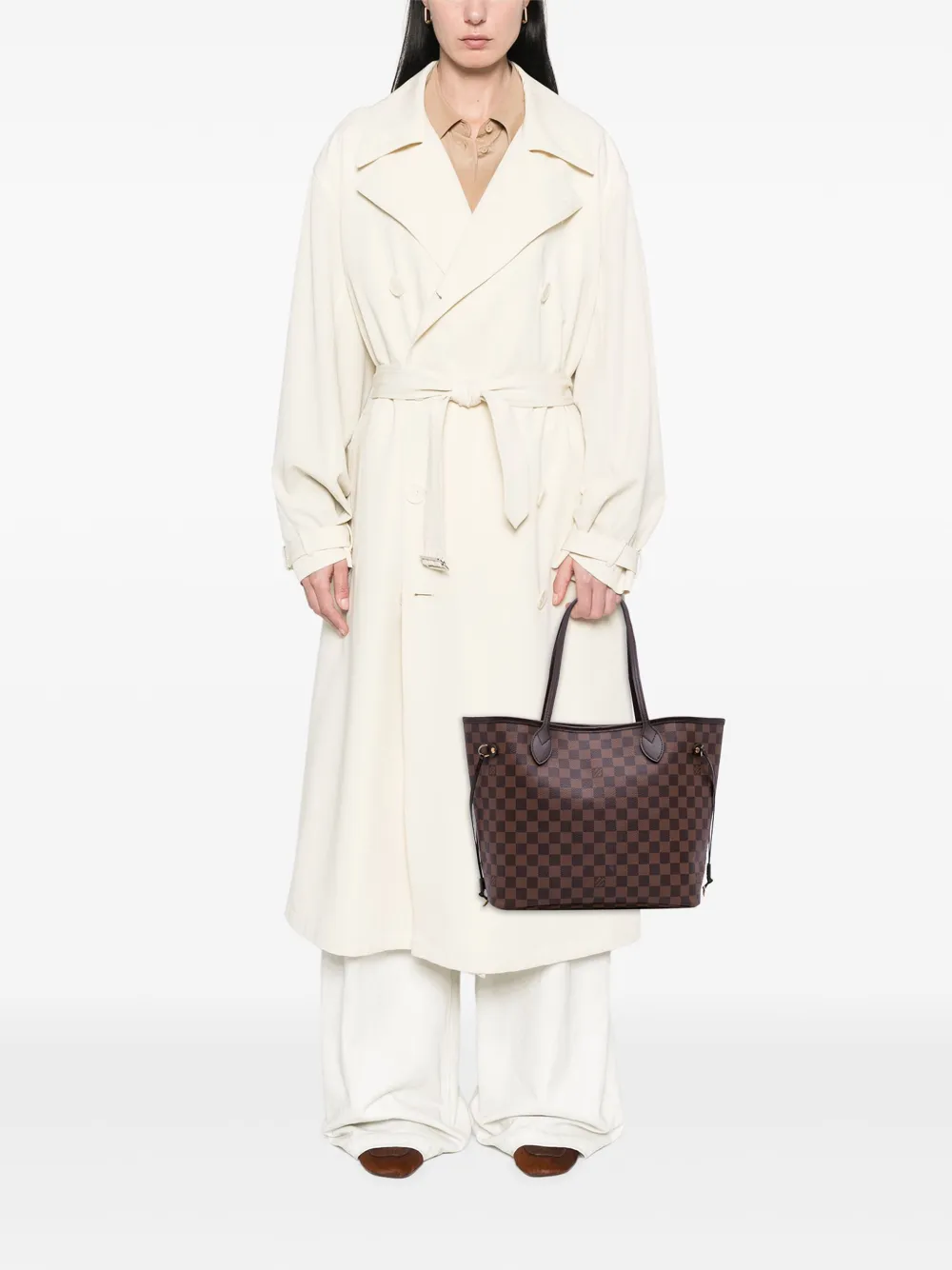 Louis Vuitton Pre-Owned 2014 Damier Ebene Neverfull MM tote bag | Pre-Owned | Image 2