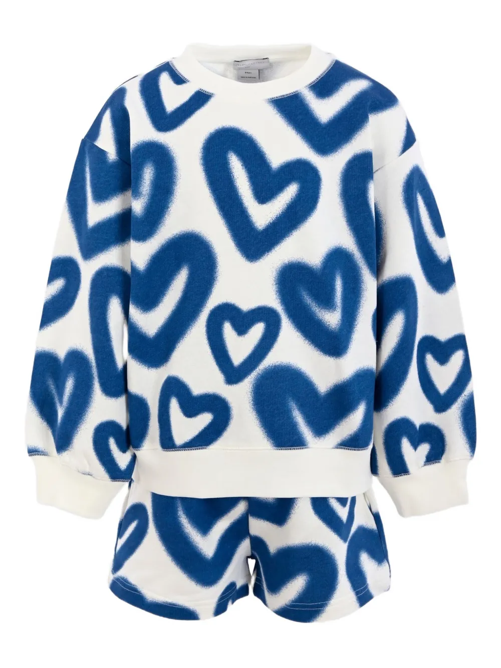 Stella McCartney Kids heart-print tracksuit Wit