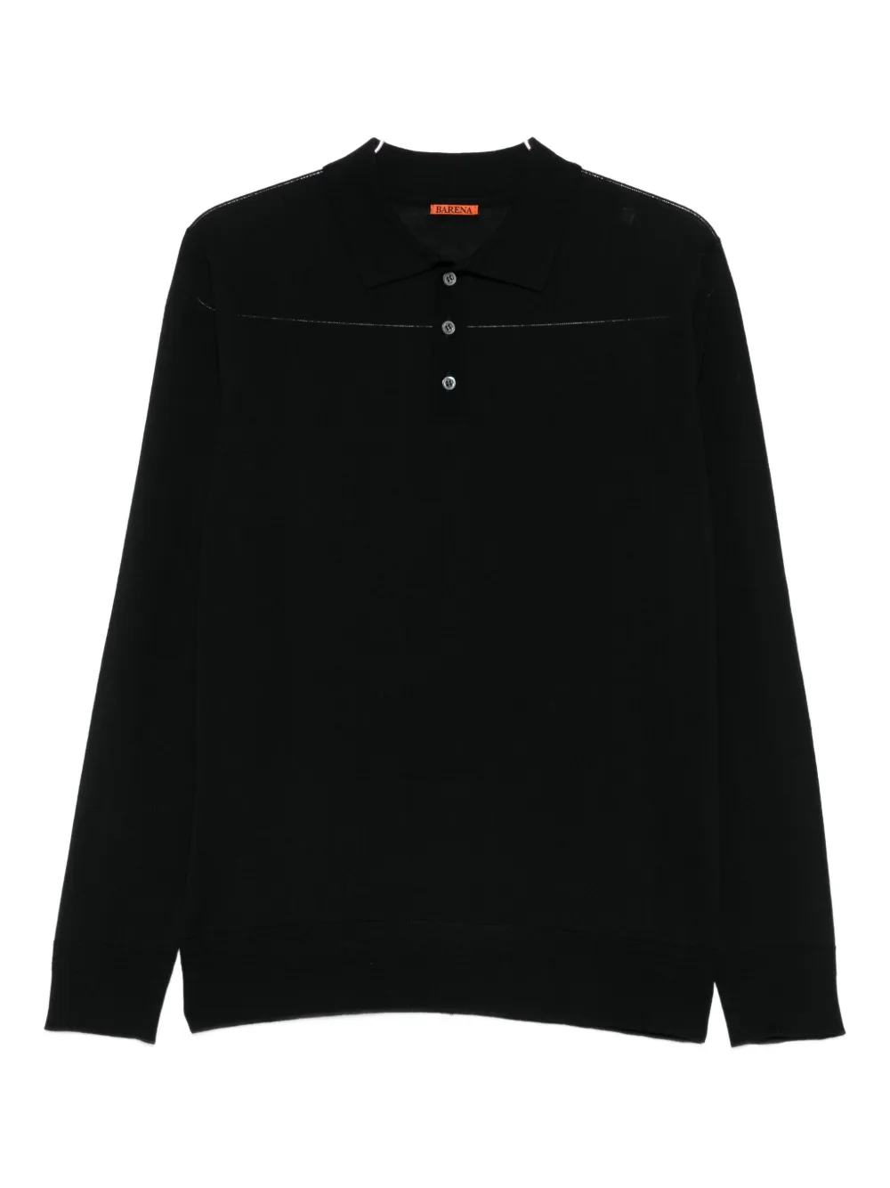 Barena long-sleeve polo shirt - Nero