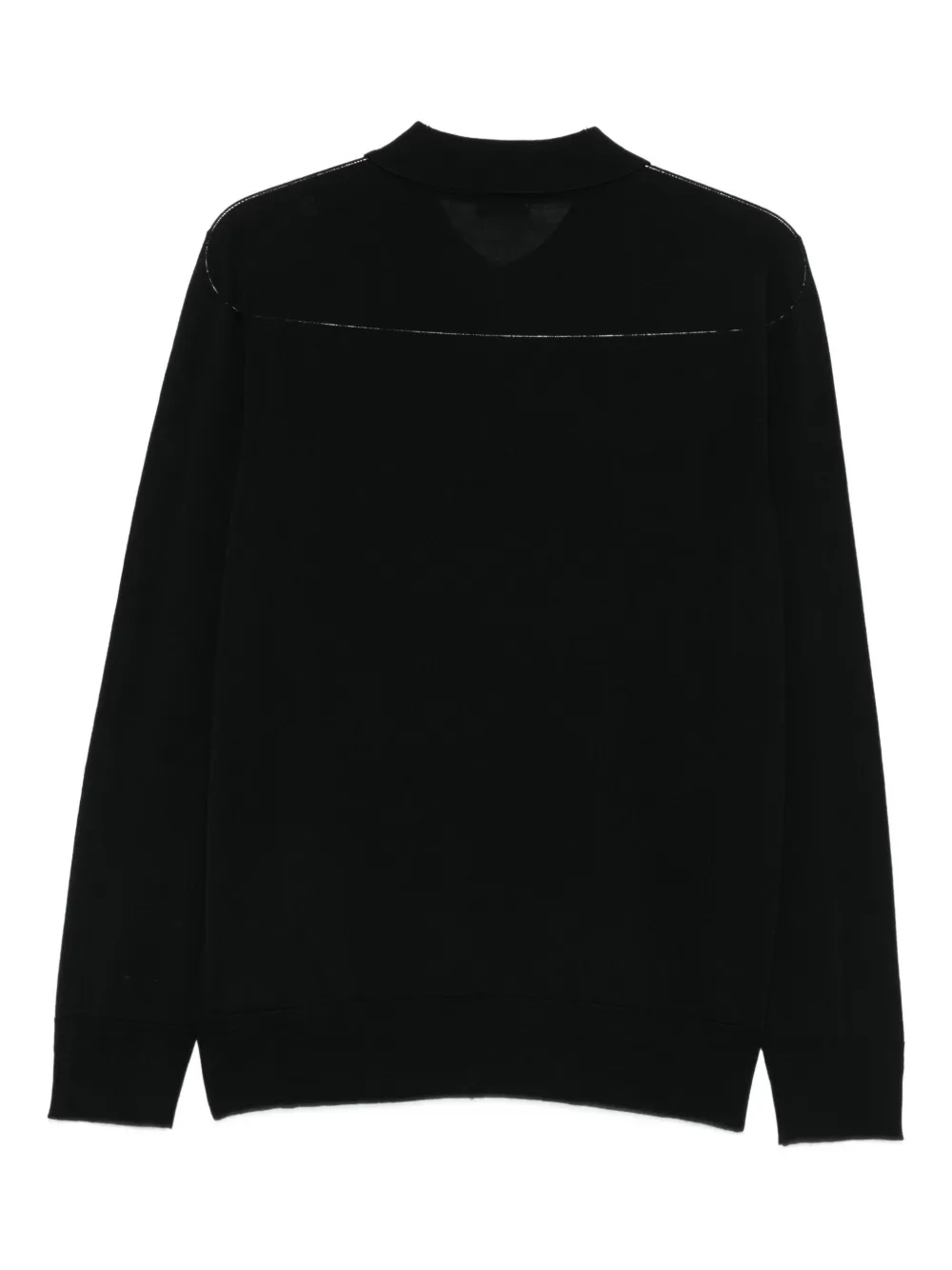 Barena long-sleeve polo shirt - Zwart