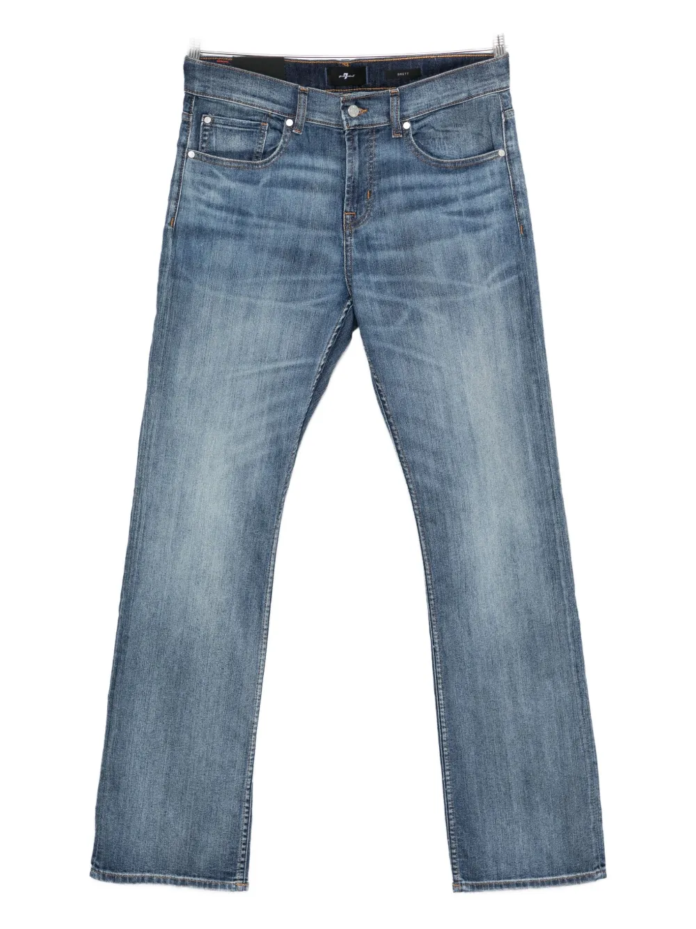 7 For All Mankind Classic Five-pocket Jeans In Blue