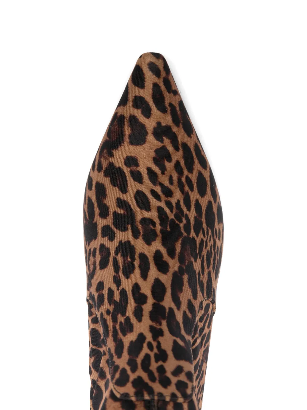 Stuart Weitzman leopard-print pointed-toe boots Brown
