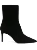 Stuart Weitzman pointed-toe suede boots - Black