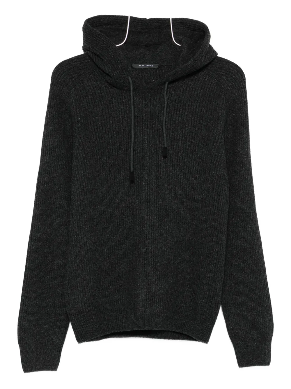 Tagliatore ribbed hoodie Grijs