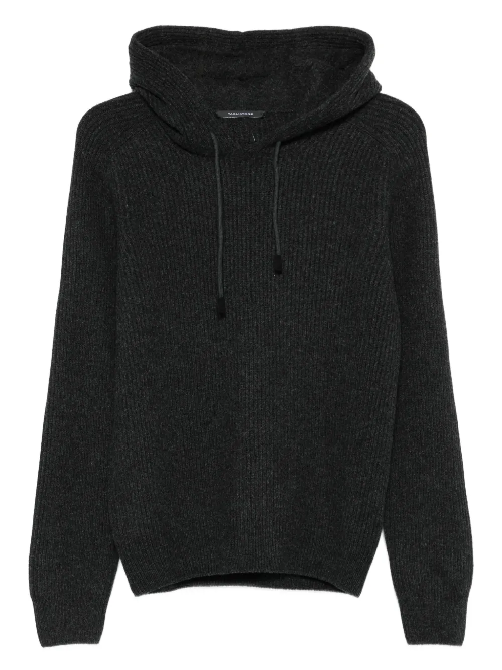 Tagliatore ribbed hoodie | Grey | Image 1